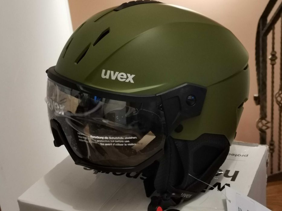 Casca schi UVEX Instinct visor crocodile mat, marime M/L (59-61 cm)