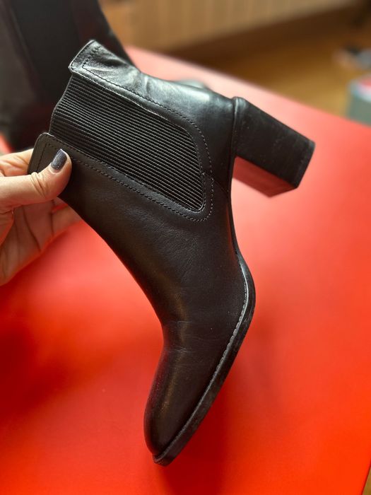 Дамски боти Зара естествена кожа