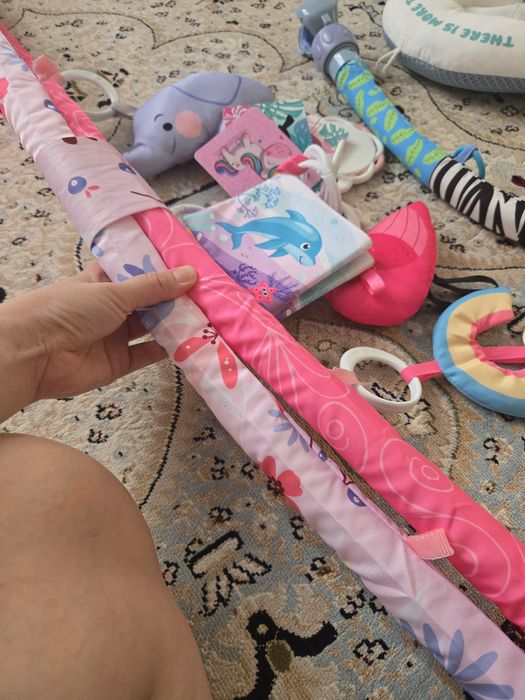 Развивающий коврик + дуга на коляску