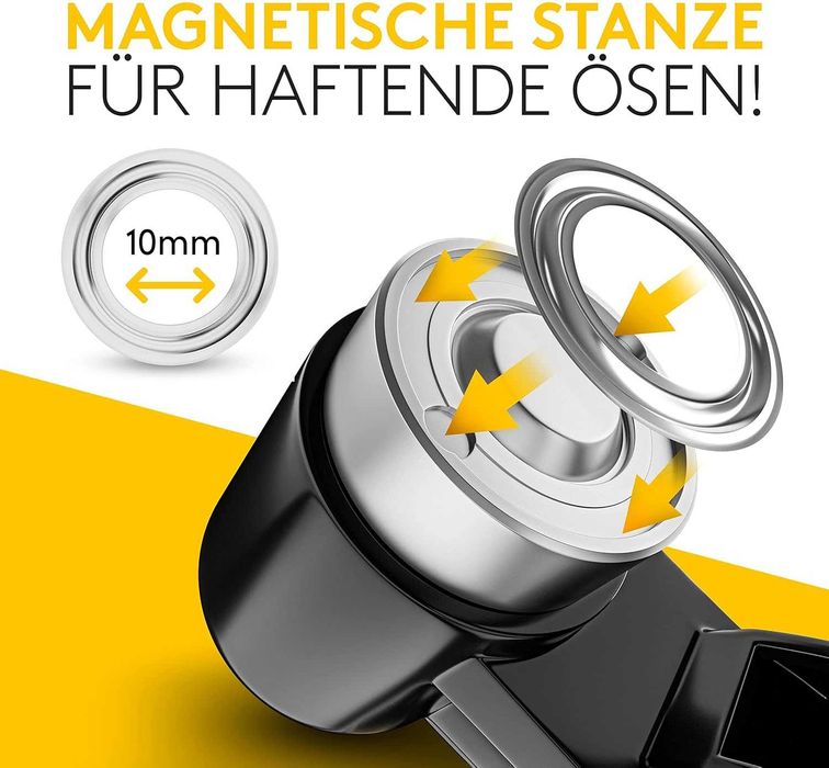 професионални магнитни клещи за капси, 100 бр. капси, 10 мм,