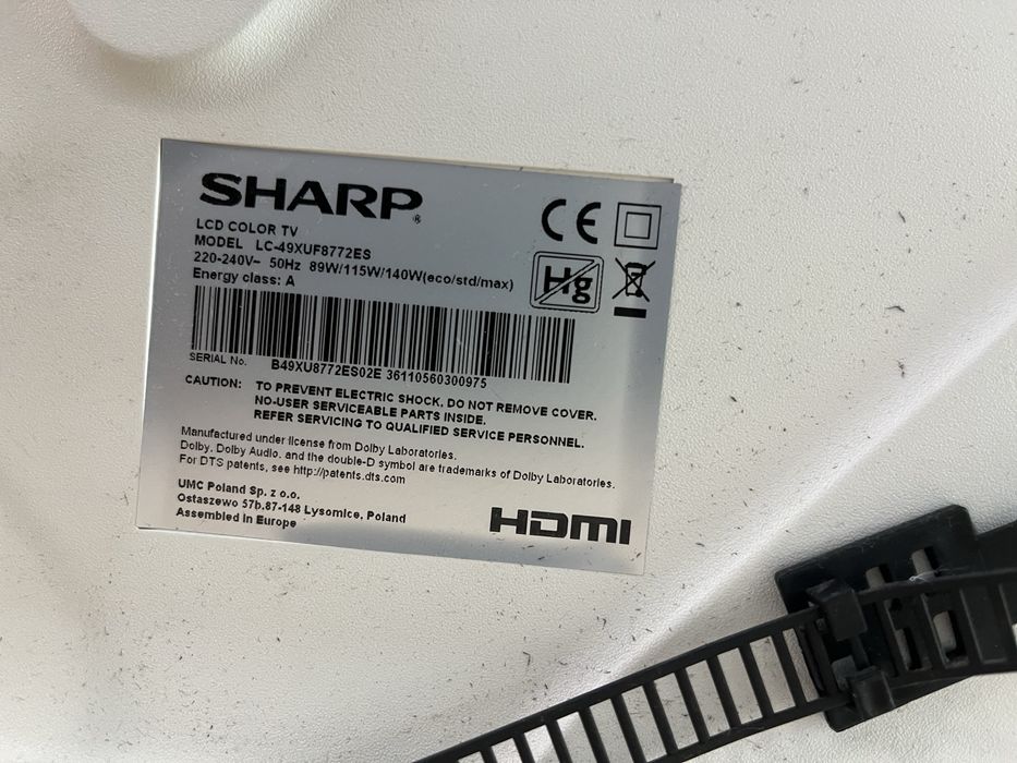 Tv Led 49” Sharp 4K Ultra HD-8 серия