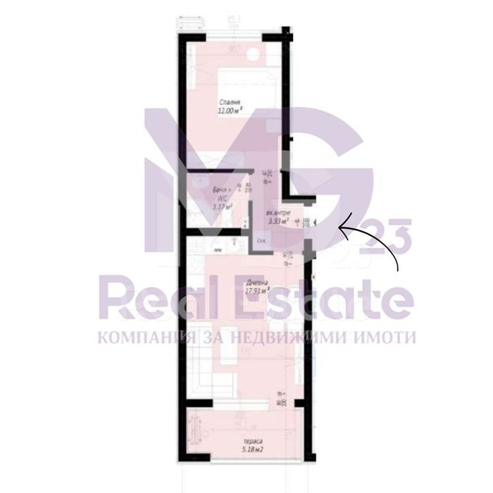 Двустаен с Акт 14 с ДВЕ изложения в Беломорски!