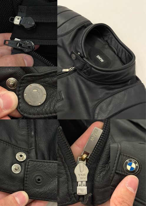 Geaca Moto BMW (58 XXL) Motorad Piele motociclist chopper cruiser biker protectii