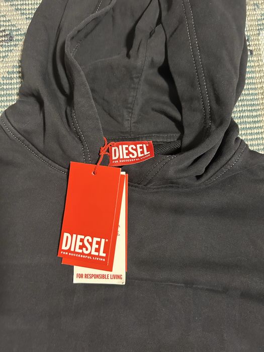 DIESEL-черно худи