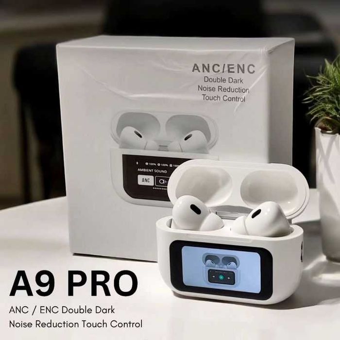 A9 Pro AirPods | Kuchli Bass, 5.3 Bluetooth, Touch Control