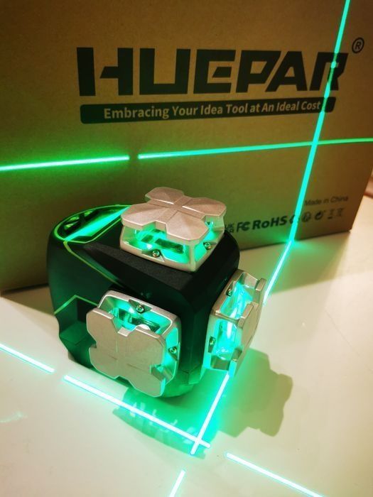 Лазерен нивелир+приемник Huepar S03CG