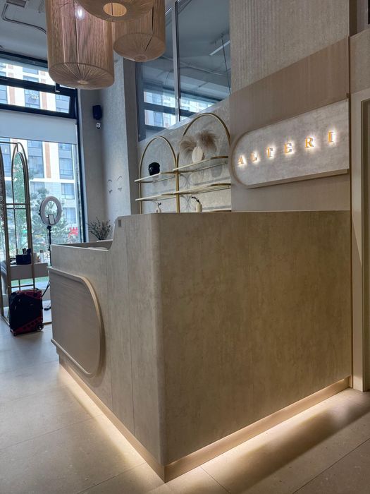 новый стильный ресепешен