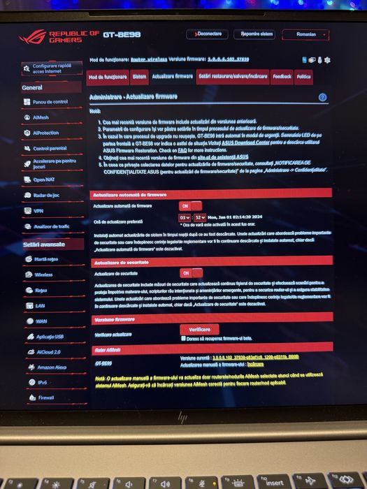 Router Asus GT-98BE , BE 25000, WiFi 7 , Factura si Garantie