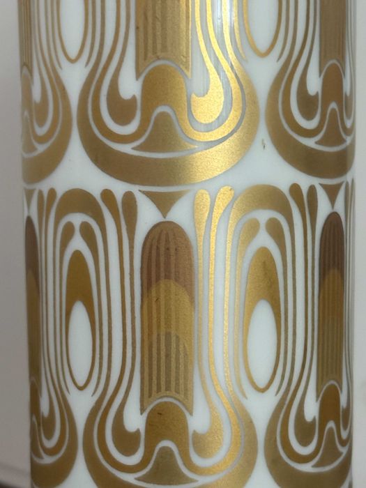 superba Vază Rosenthal Studio-Line – Bjørn Wiinblad – placată cu aur 24K – anii '70 – rară