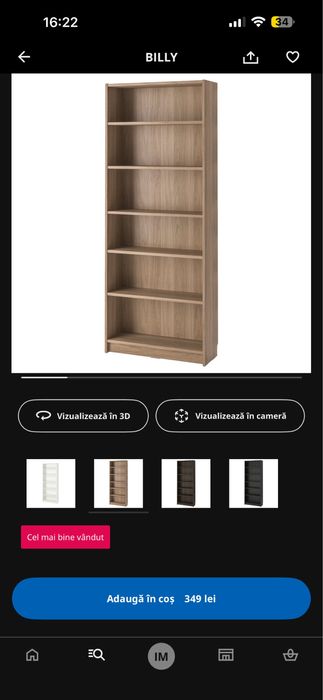 3 Biblioteci IKEA BILLY