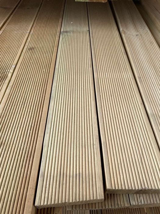 Декинг, Сух дървен материал