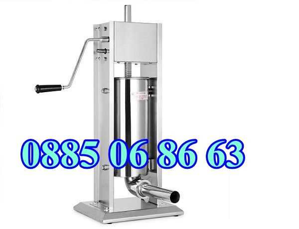 Пълначка за месо 7 литра с редуктор, кайма, наденица, суджук