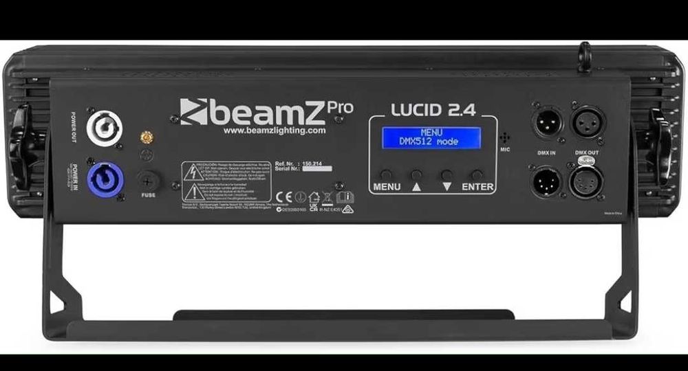 Парти осветление BeamZ Professional Pro LUCID 2.4 - LED сет 4 x 30 вата COB RGBW, DMX, LED светлинна технология, професионален светлинен сет