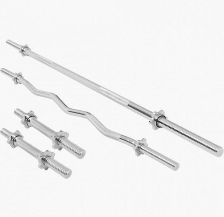 Banca reglabila piept cu suport+set gantere si haltere reglabile