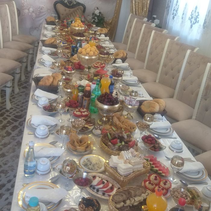 Прокат чинни идишлар, стол стул, доставка.