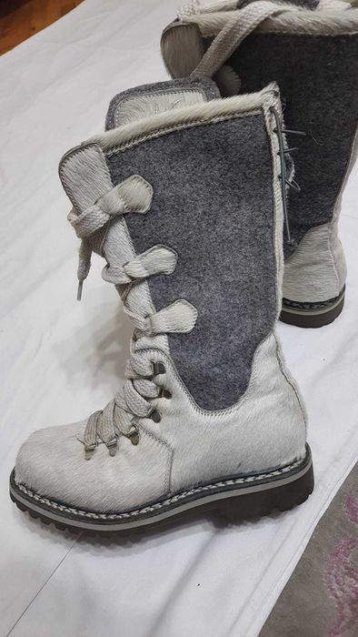 Cizme piele foca si lana de la VENTESIMA STRADA marimea 37 - 37,5