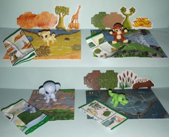 Серии Kinder Surprise из 4-х игрушек