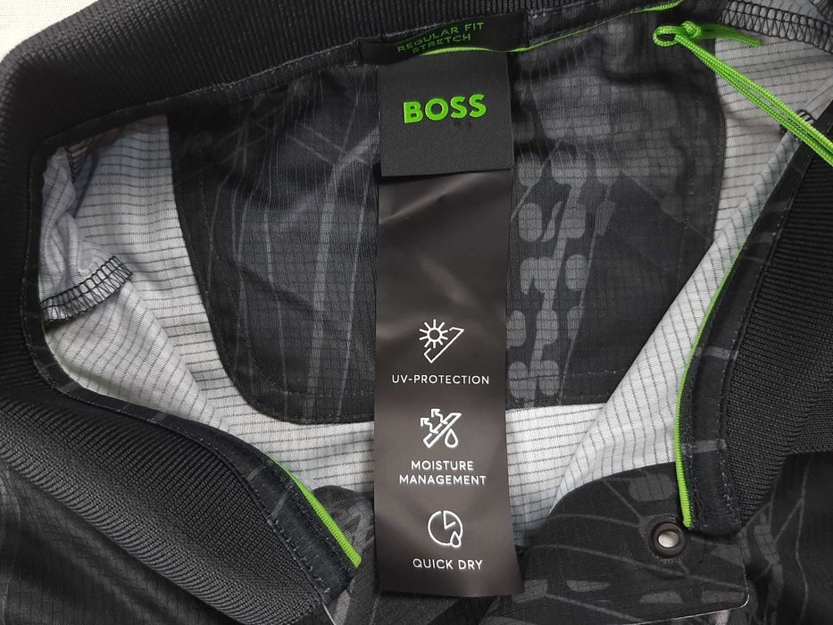 Hugo Boss Paddy Desert Active - Оригинална мъжка тениска с яка р-р M