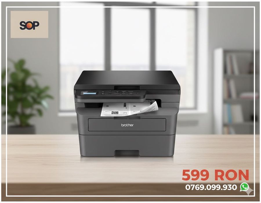 Brother DCP-L2600D Nouă | Laser Mono Duplex, Fiabilă
