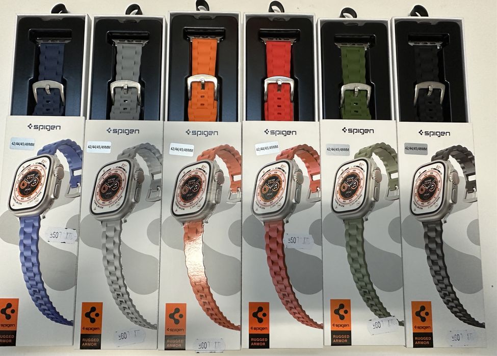 Curea Husa Soft Silicon Spigen Catarama Ceas Apple Watch Orice Serie