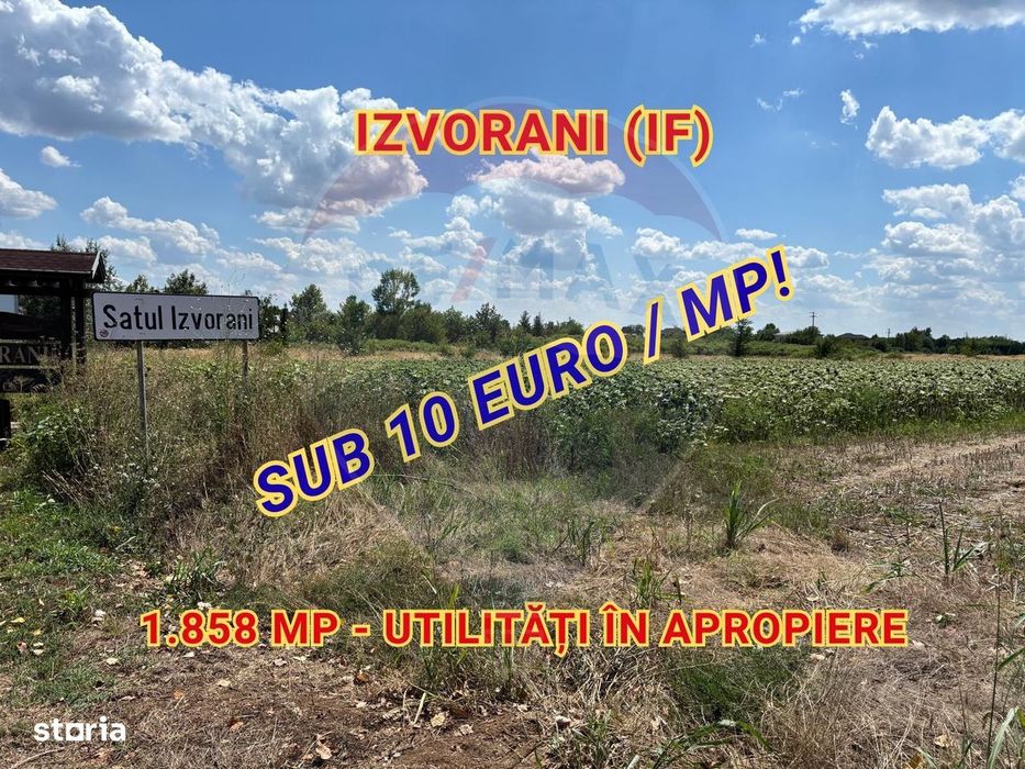Investiție Izvorani: 1.858 mp lângă Pădurea Snagov. Acces Rapid!