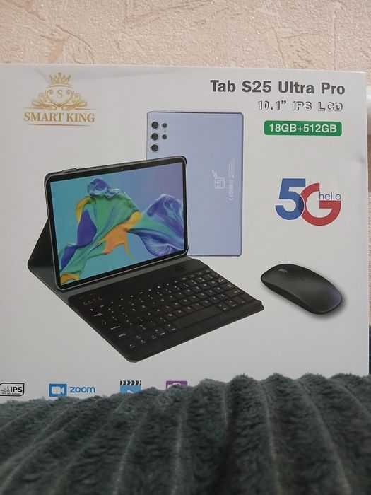 Новый планшет Smart King Tab S25 Ultra Pro 10.1" (18GB/512GB) + мышь и
