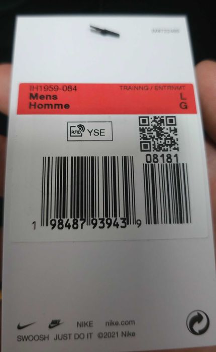 Тениска Nike M Tee "LSE NAC Patch", размери L и XXL - Чисто Нова, Оригинална (Черна)