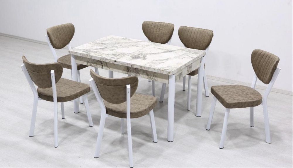 Set masa extensibila cu 6 scaune