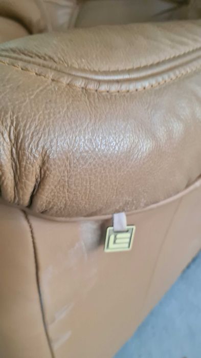 кожен диван 3+1 внос от Европа