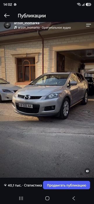 Mazda cx7 sotuda xolati zor