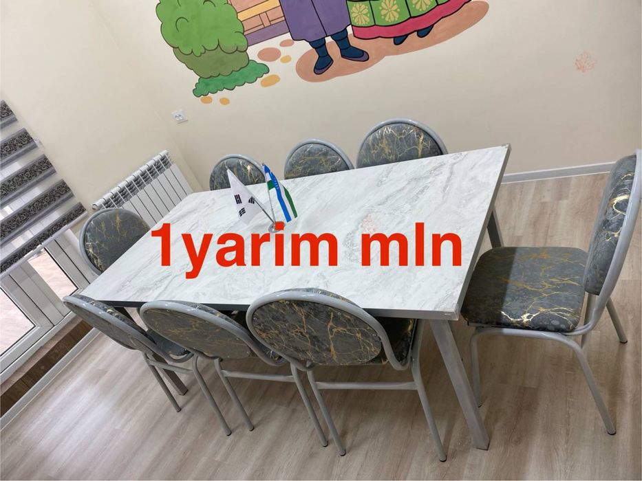 Комплект стол стул сотилади