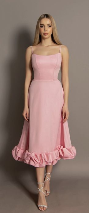 Rochie eleganta roz M