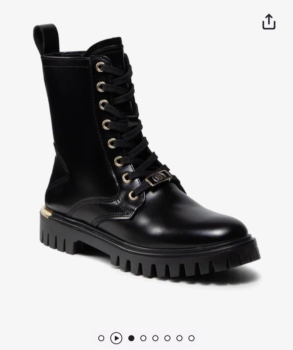 Кожени боти Tommy Hilfiger  40