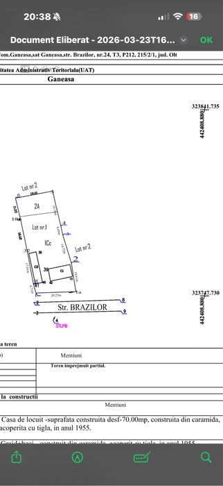 Casa de vanzare si teren