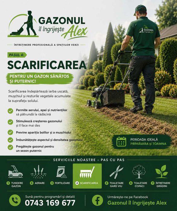 Scarificare gazon