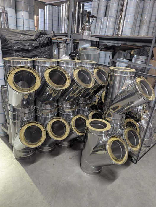 Coș de fum inox pentru sobă / centrală – Livrare rapidă!