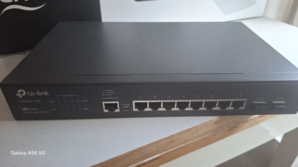 TP-Link TL-SG3210/T2500G-10TS 8 port gigabit Managed Switch with 2 SFP slots