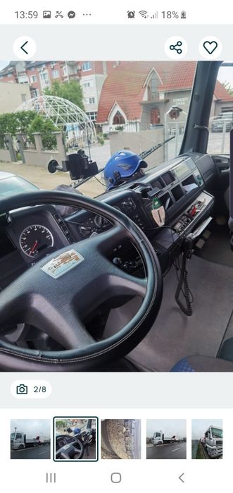 Camion cu macara + remorca