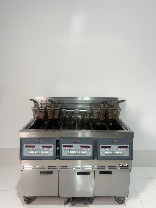 Henny Penny - Friteuza electrica 6 cuve cu sitem de filtare ulei (GAZ)