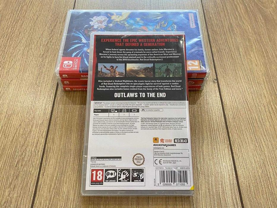 Новый Red Dead Redemption+Undead Nightmare Nintendo Switch/Рдр Нинтенд