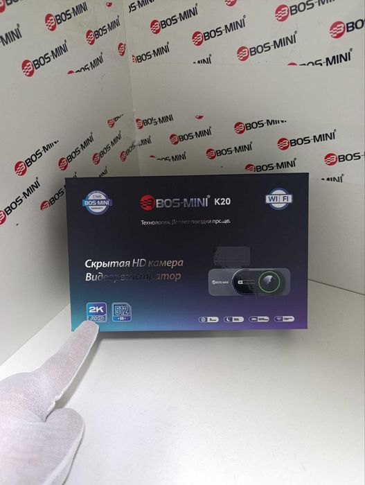 Videoregistrator BOS-MINI K20 2KHD  WiFi bilan (512GB gacha)