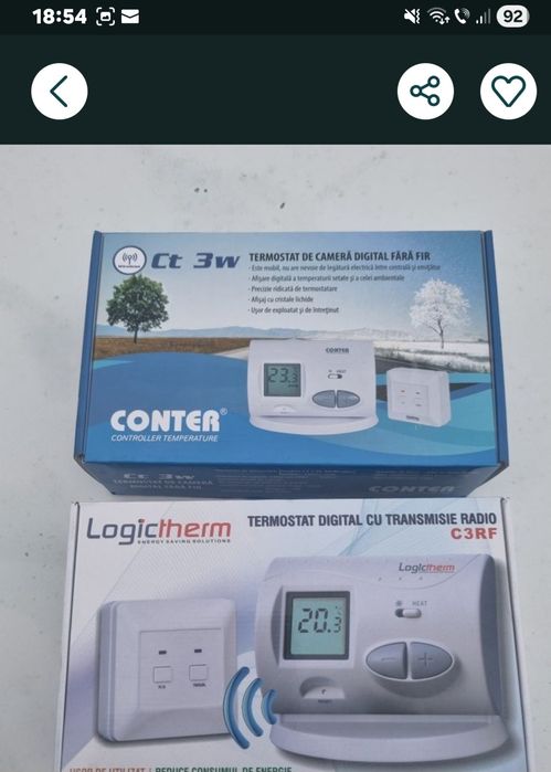 Montaj termostat ambiental Wireless