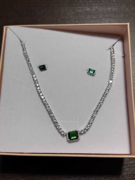 Set colier si cercei argint colectie deja vu