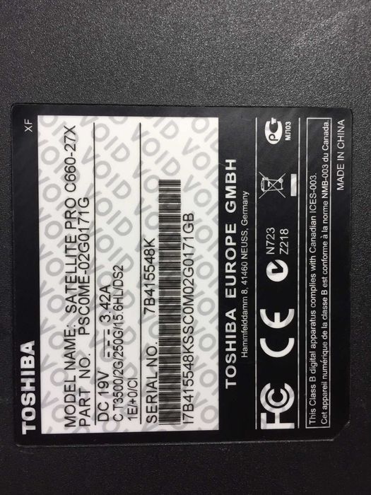 Лаптоп Toshiba Satellite Pro C660 Нова цена 250