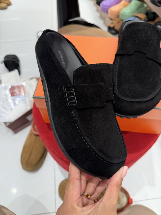 Papuci hermes piele naturala