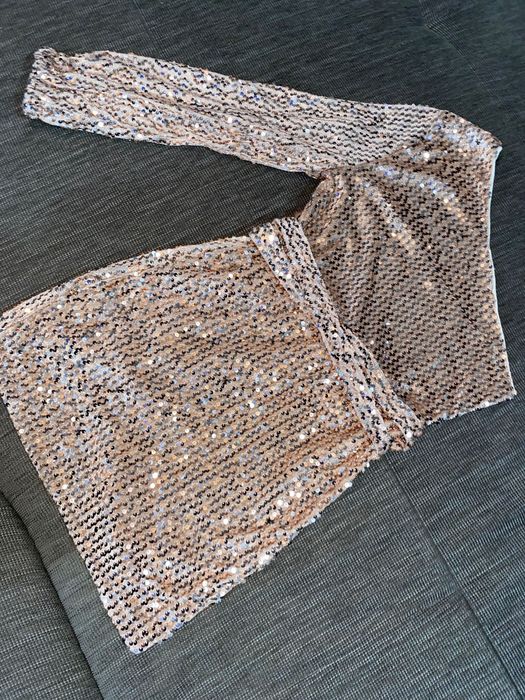 Rochie cu paiete roz gold