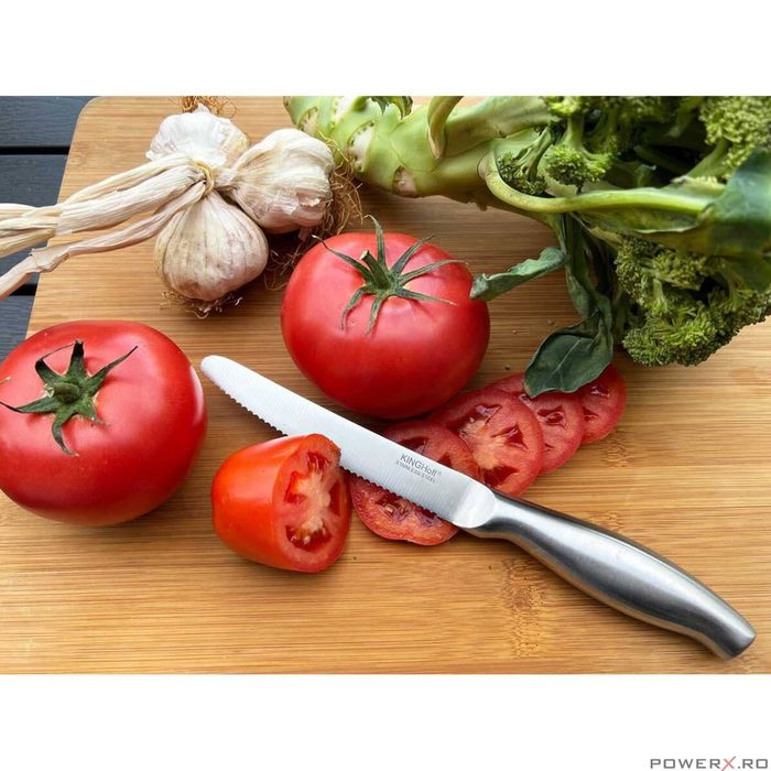 Cutit de bucatarie, zimtat, 24 x 12,5 cm, Kinghoff