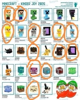 Киндер джой игрушки майнкрафт.  Minecraft