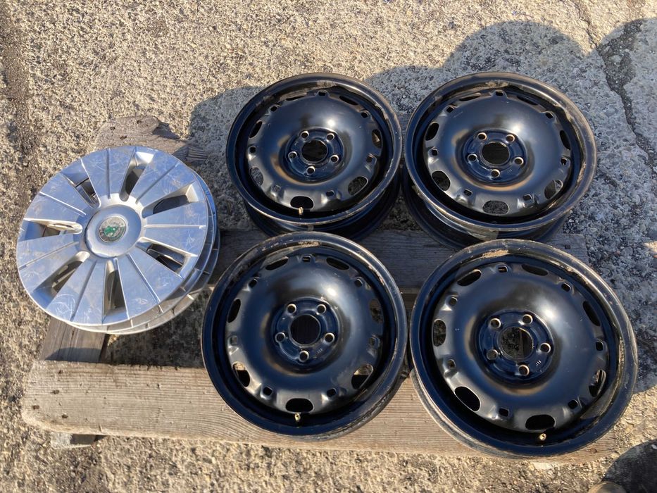 14 цола джанти 5х100 Skoda Fabia 5J et35+подарък Тасове