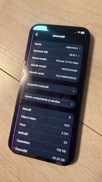 Iphone 12 pro max (spart față spate)